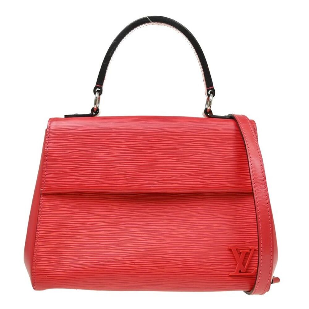 Louis Vuitton Cluny Top Handle Epi Leather Red Leather Handbag